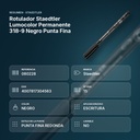 ROTULADOR STAEDTLER LUMOCOLOR PERMANENTE 318-9 NEGRO PUNTA FINA - resumen de atributos