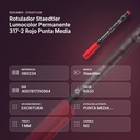 ROTULADOR STAEDTLER LUMOCOLOR PERMANENTE 317-2 ROJO PUNTA MEDIA - resumen de atributos