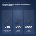 ROTULADOR STAEDTLER LUMOCOLOR PERMANENTE 317-3 AZUL PUNTA MEDIA - formato de venta: paquete de 10, caja de 100