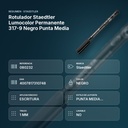 ROTULADOR STAEDTLER LUMOCOLOR PERMANENTE 317-9 NEGRO PUNTA MEDIA - resumen de atributos