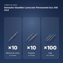 ROTULADOR STAEDTLER LUMOCOLOR PERMANENTE DUO 348 AZUL - formato de venta: paquete de 10, caja de 100