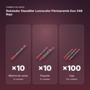 ROTULADOR STAEDTLER LUMOCOLOR PERMANENTE DUO 348 ROJO - formato de venta: paquete de 10, caja de 100