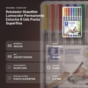 ROTULADOR STAEDTLER LUMOCOLOR PERMANENTE ESTUCHE 8 UDS PUNTA SUPERFINA - resumen de atributos