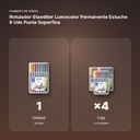 ROTULADOR STAEDTLER LUMOCOLOR PERMANENTE ESTUCHE 8 UDS PUNTA SUPERFINA - formato de venta: caja de 4