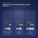 ROTULADOR CALIBRADO STAEDTLER NEGRO 0,2 MM 308-02-9 - formato de venta: paquete de 10, caja de 100