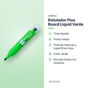ROTULADOR PLUS BOARD LIQUID VERDE - características principales