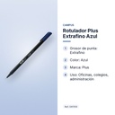 ROTULADOR PLUS EXTRAFINO AZUL - características principales