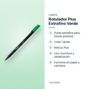 ROTULADOR PLUS EXTRAFINO VERDE - características principales