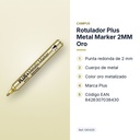 ROTULADOR PLUS METAL MARKER 2MM ORO - características principales