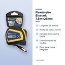 FLEXÓMETRO BISMARK 7,5M×25MM - características principales