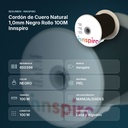 CORDÓN DE CUERO NATURAL 1,0MM NEGRO ROLLO 100M INNSPIRO - resumen de atributos
