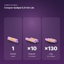 CRESPON SADIPAL 0,5X2M LILA - formato de venta: paquete de 10, caja de 130
