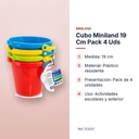 CUBO MINILAND 19 CM PACK 4 UDS - características principales