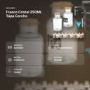 FRASCO CRISTAL 250ML TAPA CORCHO - resumen de atributos