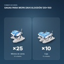 GASAS PARA MOPA DAHI ALGODÓN 120x100 - formato de venta: caja de 10