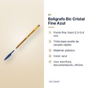 BOLÍGRAFO BIC CRISTAL FINE AZUL - características principales