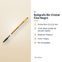 BOLÍGRAFO BIC CRISTAL FINE NEGRO - características principales