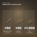BOLÍGRAFO BIC CRISTAL FINE VERDE - formato de venta: paquete de 50, caja de 1000
