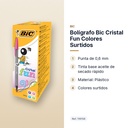 BOLÍGRAFO BIC CRISTAL FUN COLORES SURTIDOS  - características principales