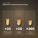 BOLÍGRAFO BIC CRISTAL FUN COLORES SURTIDOS  - formato de venta: paquete de 20, caja de 360