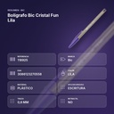 BOLÍGRAFO BIC CRISTAL FUN LILA  - resumen de atributos
