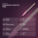BOLÍGRAFO BIC CRISTAL FUN ROSA - resumen de atributos