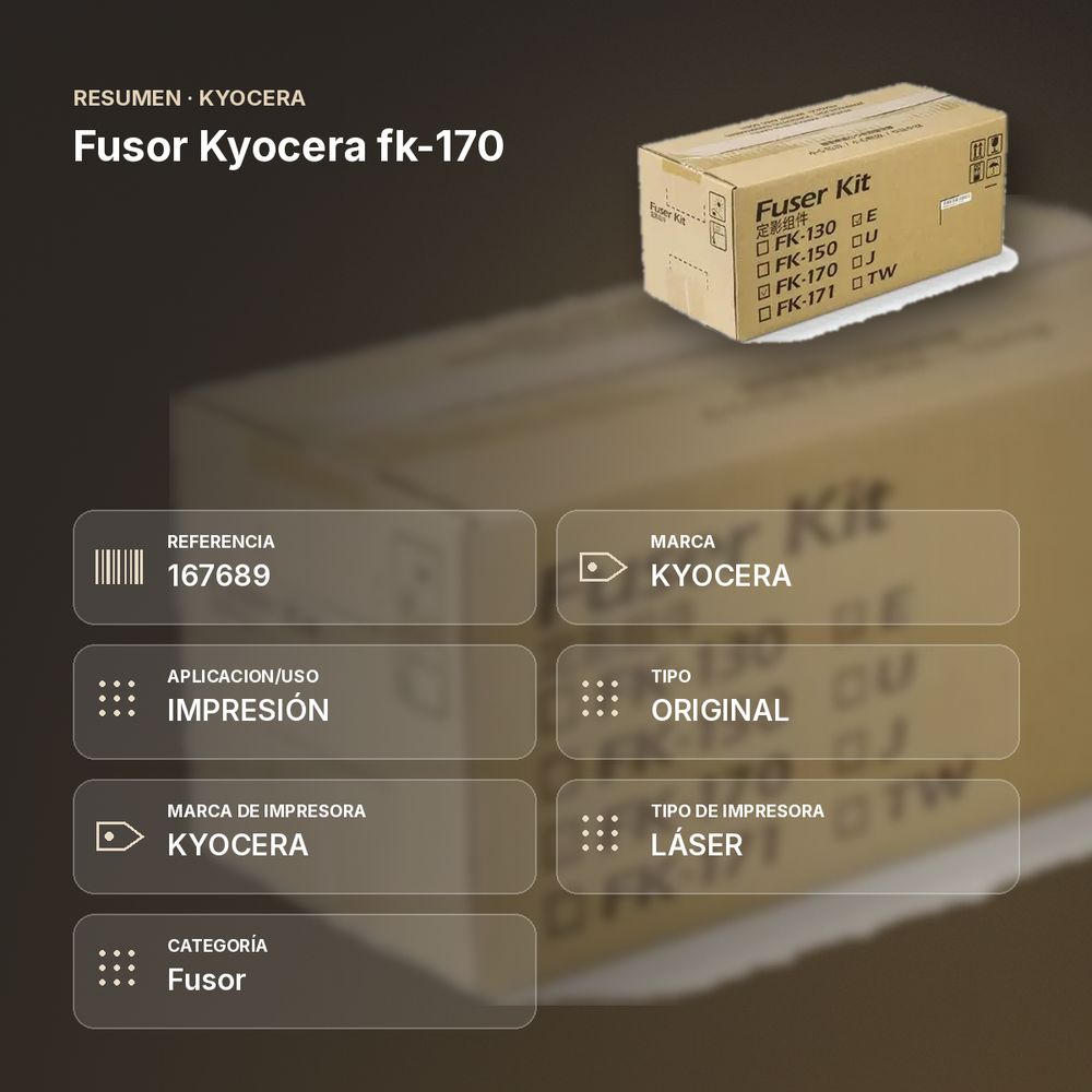 FUSOR KYOCERA FK-170 - resumen de atributos