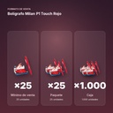 BOLÍGRAFO MILAN P1 TOUCH ROJO - formato de venta: paquete de 25, caja de 1000