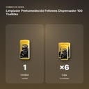 LIMPIADOR PREHUMEDECIDO FELLOWES DISPENSADOR 100 TOALLITAS - formato de venta: caja de 6