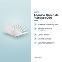 ABANICO BLANCO DE PLÁSTICO 8096 - características principales