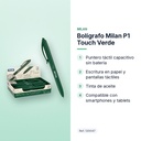 BOLÍGRAFO MILAN P1 TOUCH VERDE - características principales