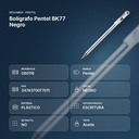 BOLÍGRAFO PENTEL BK77 NEGRO - resumen de atributos