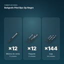BOLÍGRAFO PILOT BPS GP NEGRO - formato de venta: paquete de 12, caja de 144, palé de 864