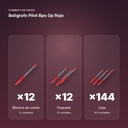 BOLÍGRAFO PILOT BPS GP ROJO - formato de venta: paquete de 12, caja de 144, palé de 864