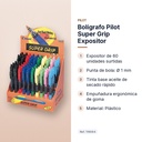 BOLÍGRAFO PILOT SUPER GRIP EXPOSITOR - características principales