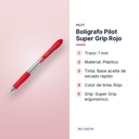 BOLÍGRAFO PILOT SUPER GRIP ROJO - características principales