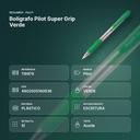 BOLÍGRAFO PILOT SUPER GRIP VERDE - resumen de atributos