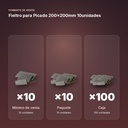 FIELTRO PARA PICADO 200X200MM 10UNIDADES - formato de venta: paquete de 10, caja de 100