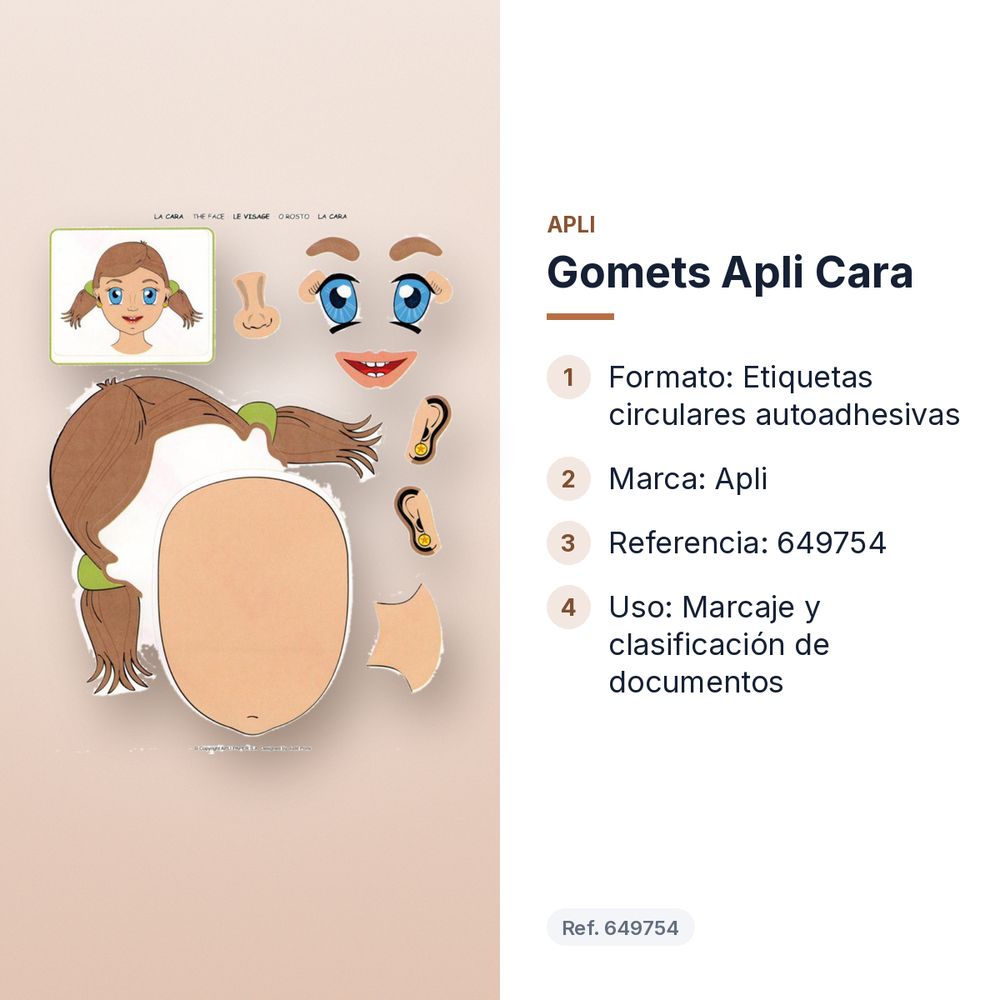 GOMETS APLI CARA - características principales