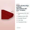 FIELTRO ACRÍLICO ROJO EN ROLLO 100×200CM 160 G/M² INNSPIRO - características principales