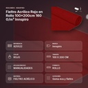 FIELTRO ACRÍLICO ROJO EN ROLLO 100×200CM 160 G/M² INNSPIRO - resumen de atributos