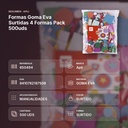 FORMAS GOMA EVA SURTIDAS 4 FORMAS PACK 500UDS - resumen de atributos