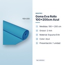 GOMA EVA ROLLO 100X200CM AZUL - características principales
