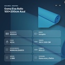 GOMA EVA ROLLO 100X200CM AZUL - resumen de atributos