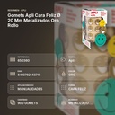 GOMETS APLI CARA FELIZ Ø 20 MM METALIZADOS ORO ROLLO - resumen de atributos
