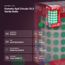 GOMETS APLI CIRCULO  10,5 VERDE ROLLO - resumen de atributos