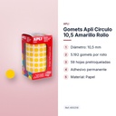 GOMETS APLI CIRCULO 10,5 AMARILLO ROLLO - características principales