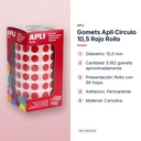 GOMETS APLI CIRCULO 10,5 ROJO ROLLO - características principales