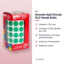 GOMETS APLI CIRCULO 15,0 VERDE ROLLO - características principales