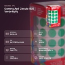 GOMETS APLI CIRCULO 15,0 VERDE ROLLO - resumen de atributos